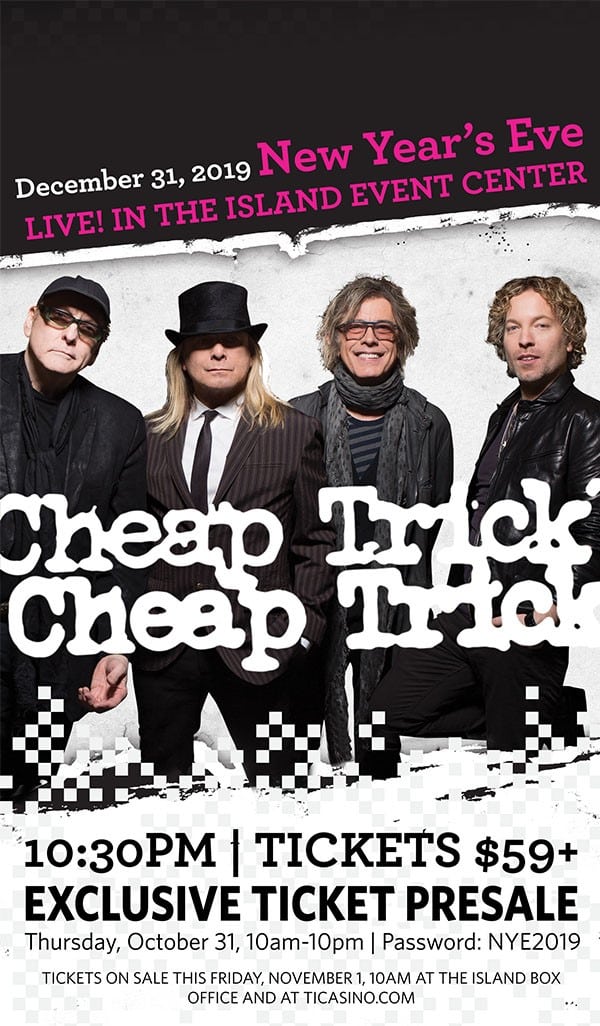 Cheap Trick Treasure Island Resort Casino Red Wing Visitor And Convention Bureau