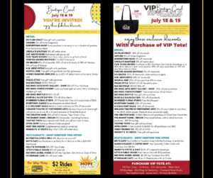 List of deals for the July boutique crawl in Red Wing MN. Join us Jul 18 & 19