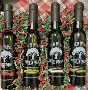 Red Wing Olive Oil - a variety of bottles.