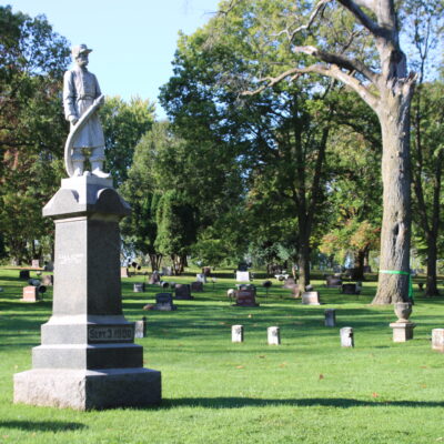 Firemen's memorial at Oakwood Cemetery Red Wing MN