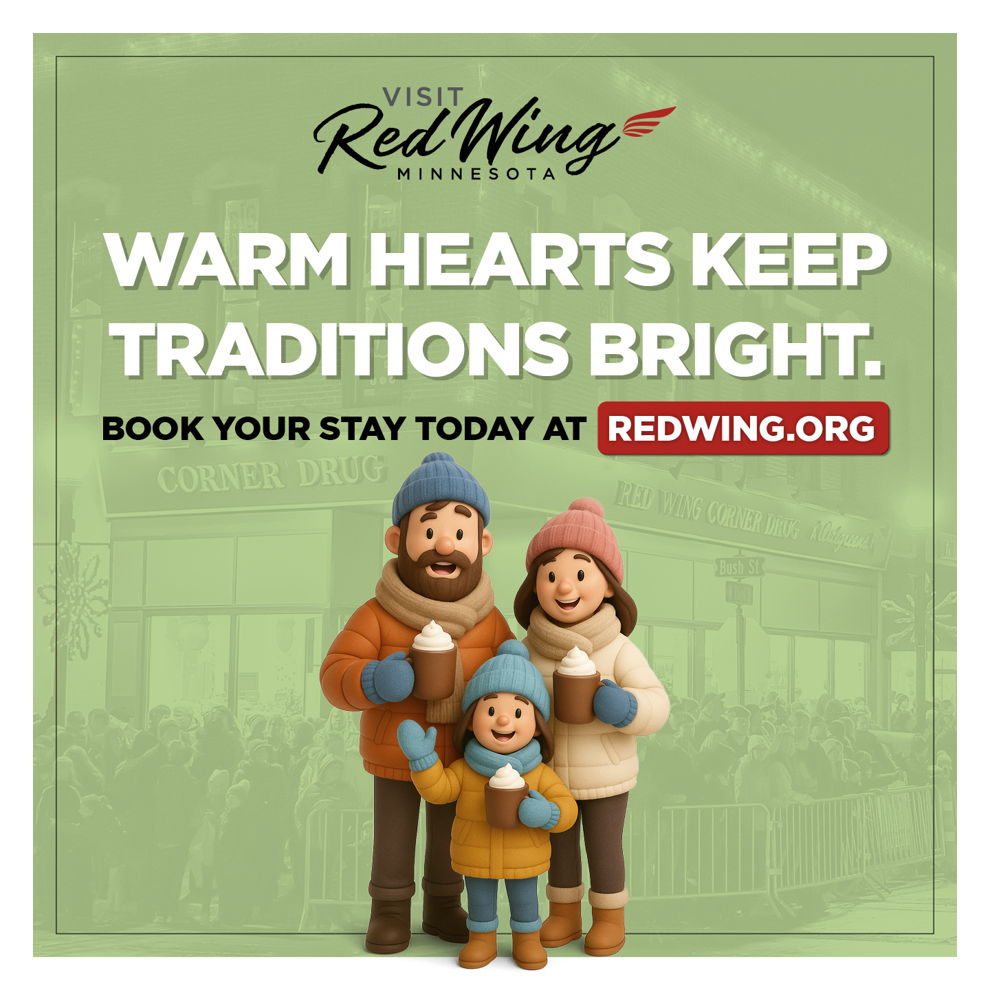 Holiday Stroll graphic Red Wing MN November 28, 2025