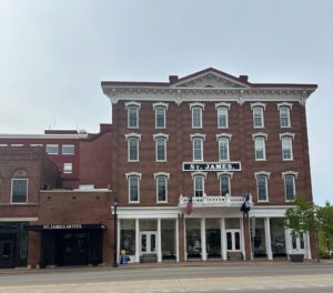 New hotel front St James May 2026