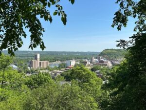 overlook area behind Goodhue County Historical Society